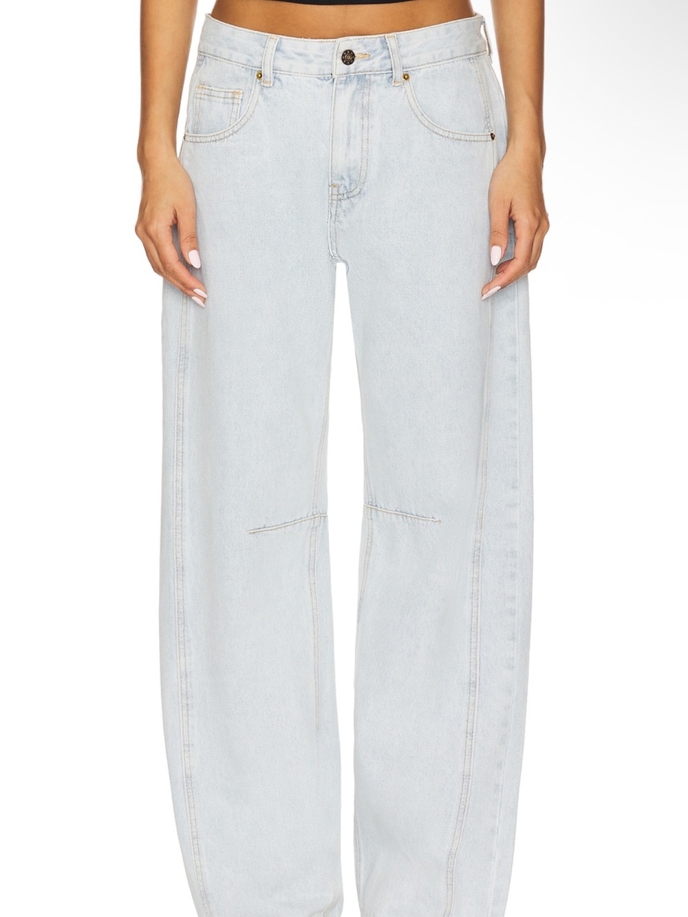 Lioness Light Blue Flare Jeans